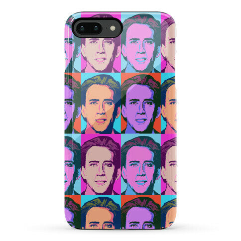 Nicolas Cage Pop Art Parody Phone Case