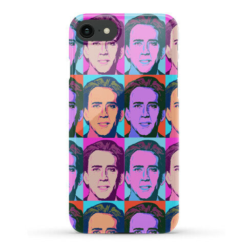 Nicolas Cage Pop Art Parody Phone Case