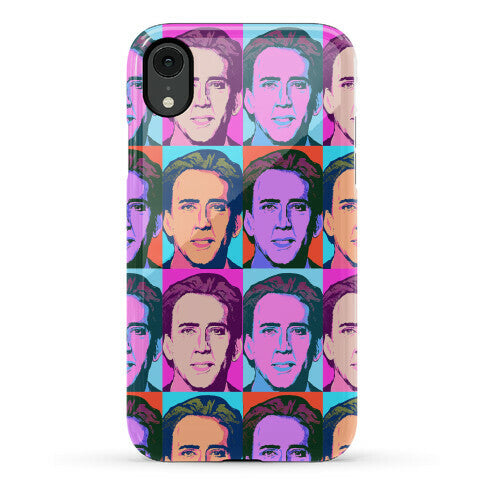 Nicolas Cage Pop Art Parody Phone Case