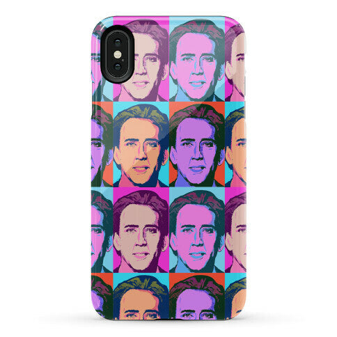 Nicolas Cage Pop Art Parody Phone Case