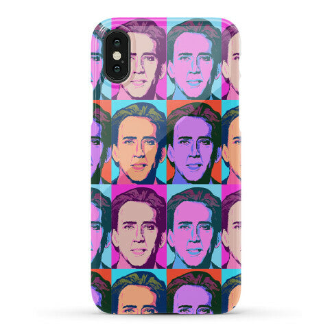 Nicolas Cage Pop Art Parody Phone Case