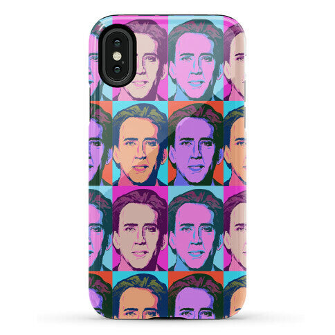 Nicolas Cage Pop Art Parody Phone Case