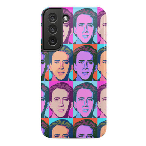 Nicolas Cage Pop Art Parody Phone Case