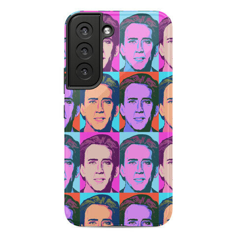 Nicolas Cage Pop Art Parody Phone Case