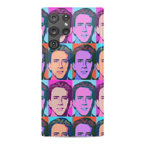 Nicolas Cage Pop Art Parody Phone Case