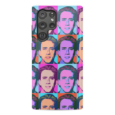Nicolas Cage Pop Art Parody Phone Case