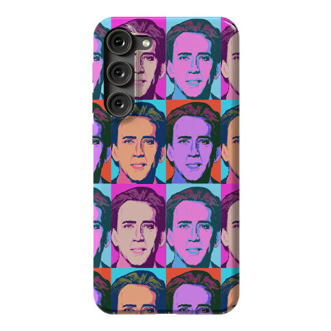 Nicolas Cage Pop Art Parody Phone Case