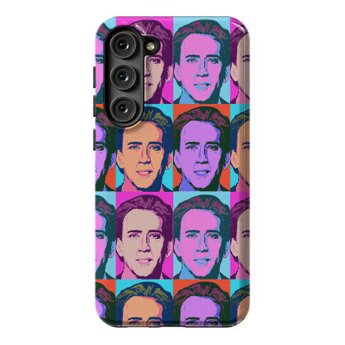 Nicolas Cage Pop Art Parody Phone Case