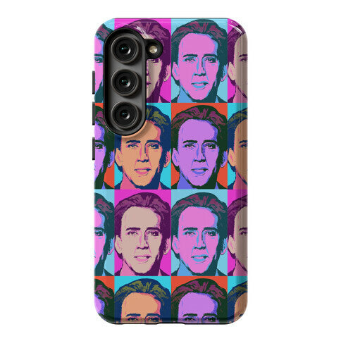 Nicolas Cage Pop Art Parody Phone Case