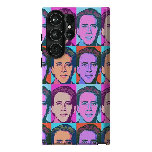 Nicolas Cage Pop Art Parody Phone Case