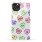 Conversation Hearts Phone Case