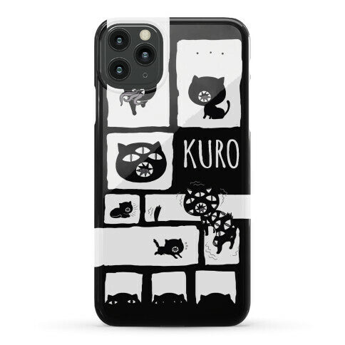 Kuro Cat Pattern Phone Case