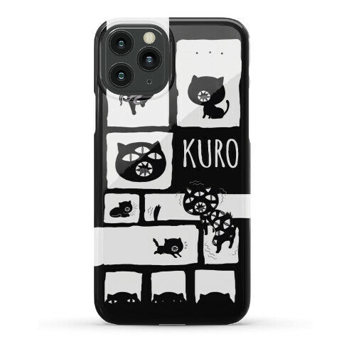 Kuro Cat Pattern Phone Case