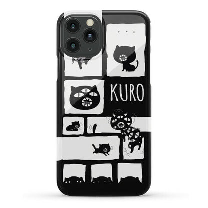 Kuro Cat Pattern Phone Case