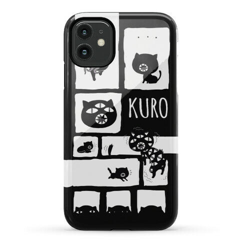 Kuro Cat Pattern Phone Case