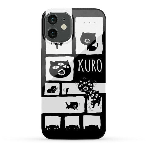 Kuro Cat Pattern Phone Case