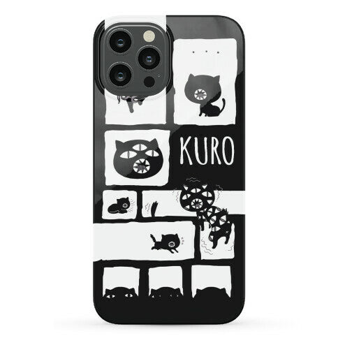 Kuro Cat Pattern Phone Case