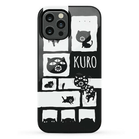 Kuro Cat Pattern Phone Case