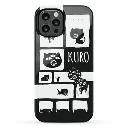 Kuro Cat Pattern Phone Case