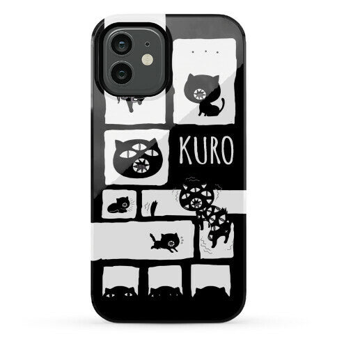 Kuro Cat Pattern Phone Case