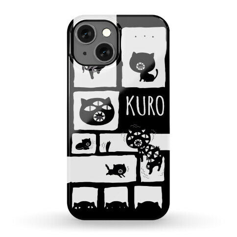 Kuro Cat Pattern Phone Case