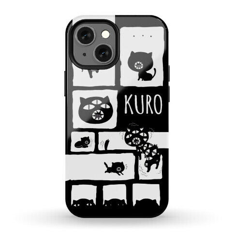 Kuro Cat Pattern Phone Case