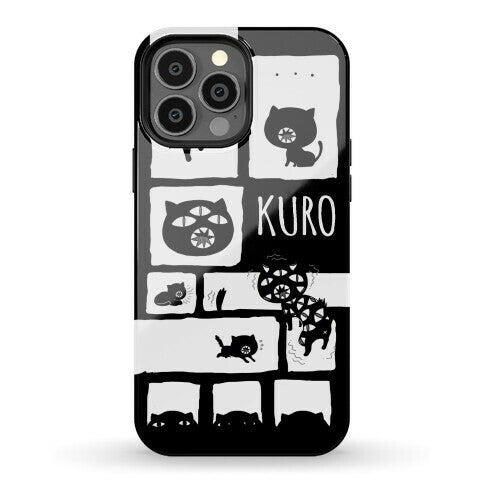 Kuro Cat Pattern Phone Case