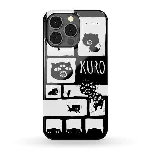 Kuro Cat Pattern Phone Case