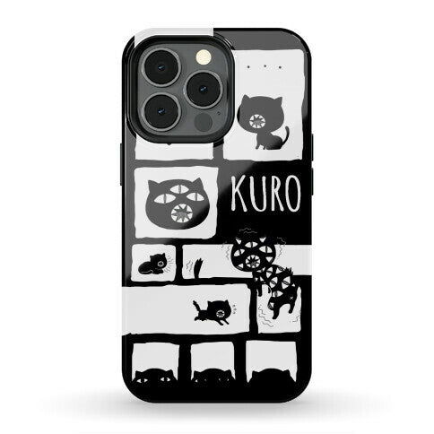 Kuro Cat Pattern Phone Case