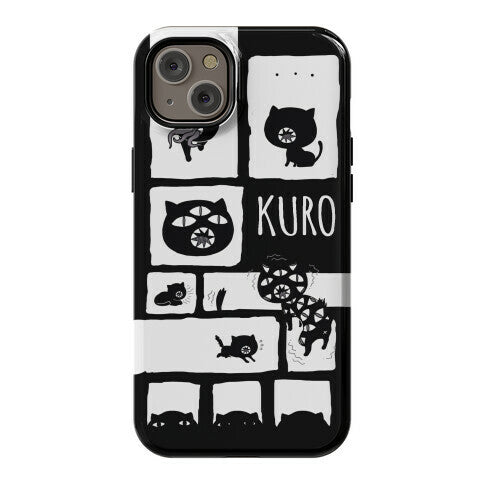 Kuro Cat Pattern Phone Case