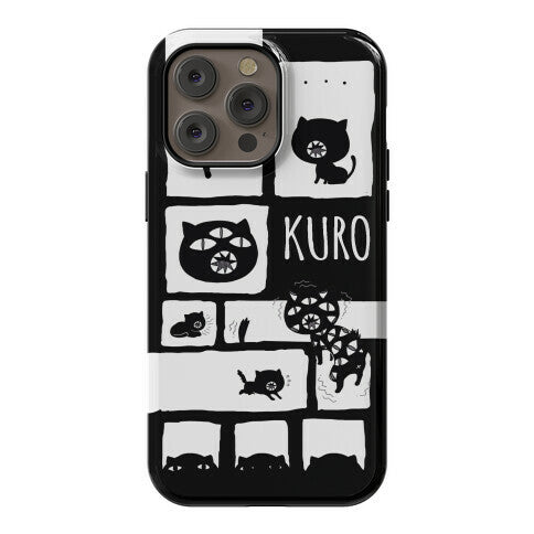 Kuro Cat Pattern Phone Case
