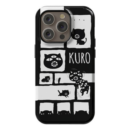 Kuro Cat Pattern Phone Case