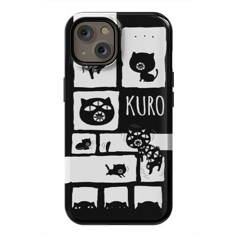 Kuro Cat Pattern Phone Case
