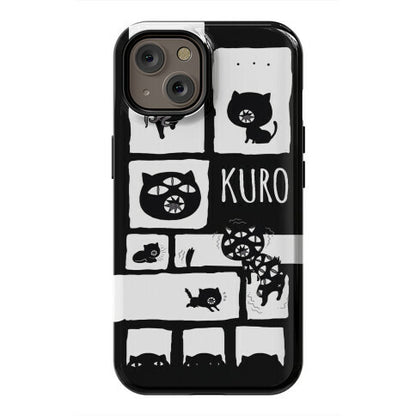 Kuro Cat Pattern Phone Case