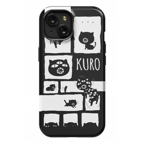 Kuro Cat Pattern Phone Case
