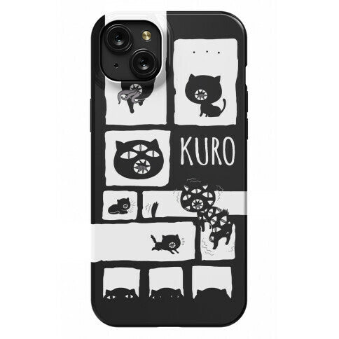 Kuro Cat Pattern Phone Case