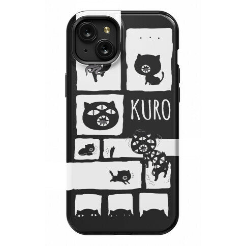 Kuro Cat Pattern Phone Case