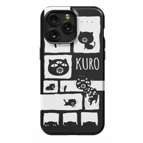 Kuro Cat Pattern Phone Case