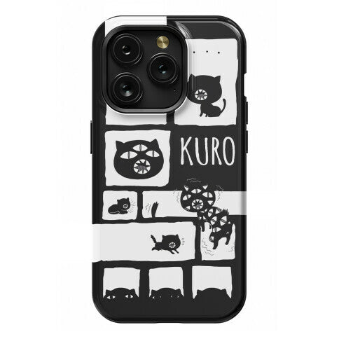 Kuro Cat Pattern Phone Case