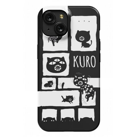 Kuro Cat Pattern Phone Case