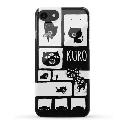 Kuro Cat Pattern Phone Case