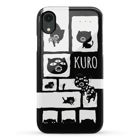 Kuro Cat Pattern Phone Case