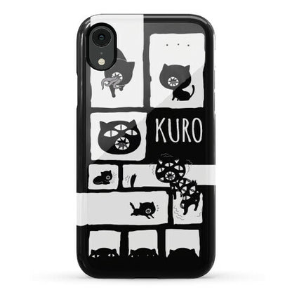 Kuro Cat Pattern Phone Case