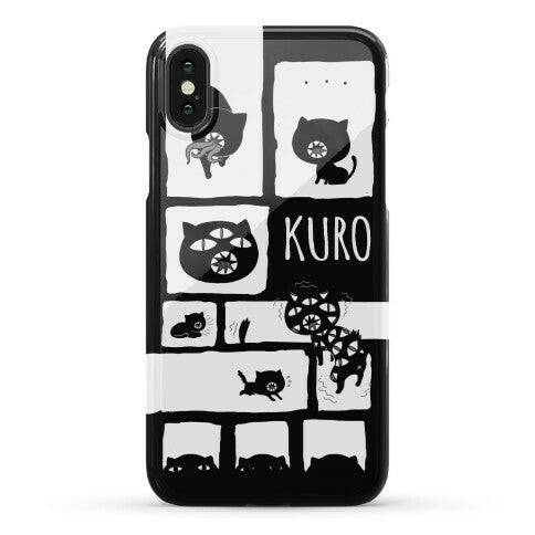 Kuro Cat Pattern Phone Case