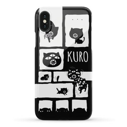 Kuro Cat Pattern Phone Case