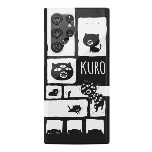 Kuro Cat Pattern Phone Case