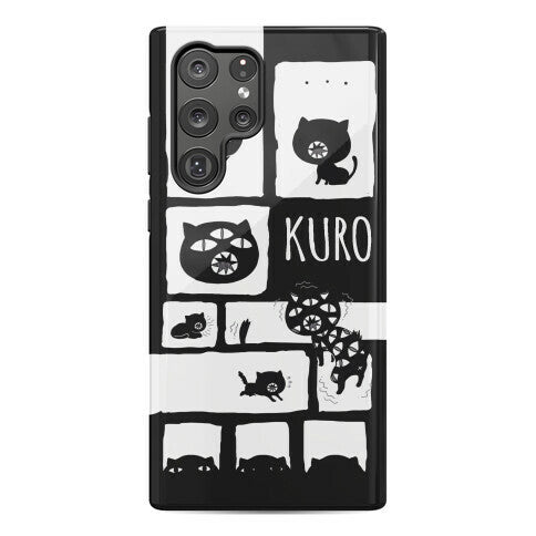 Kuro Cat Pattern Phone Case