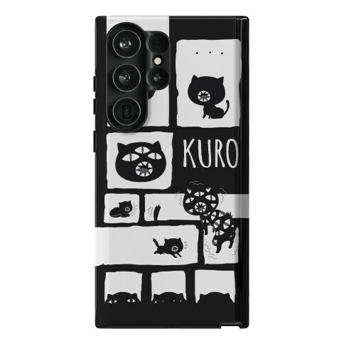 Kuro Cat Pattern Phone Case