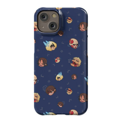 Attack on Titan Heads Phone Case