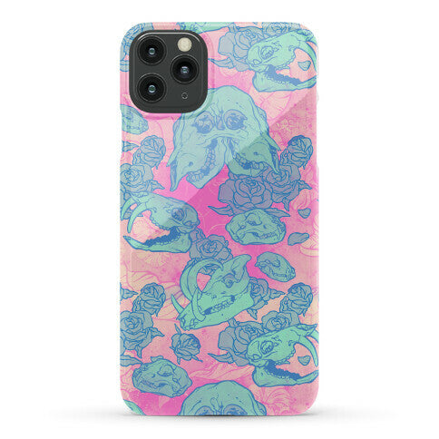 Skulls and Flowers Phone Case